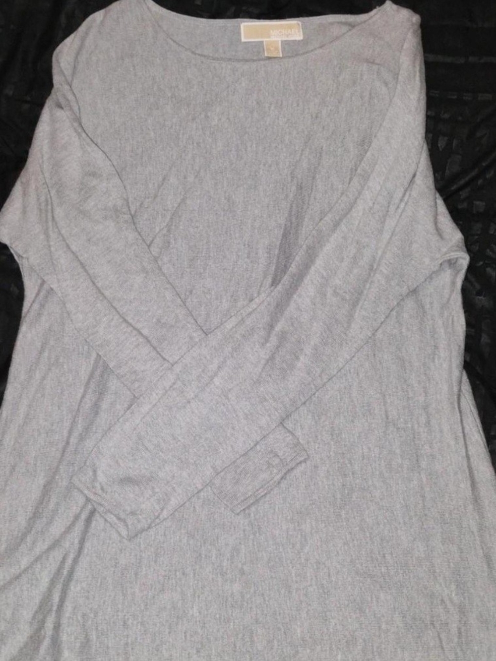 MICHAEL Michael Kors Light Gray Knit Crewneck Sweater